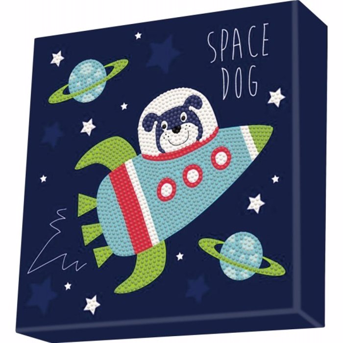 DIAMOND DOTZ KAMBADAKI 22*22CM SPACE DOG