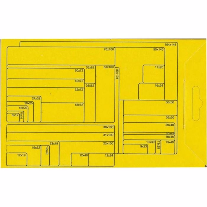 STEF-LABEL AuTOKOLLITES LEuKES ETIKETES n.11 16x24mm