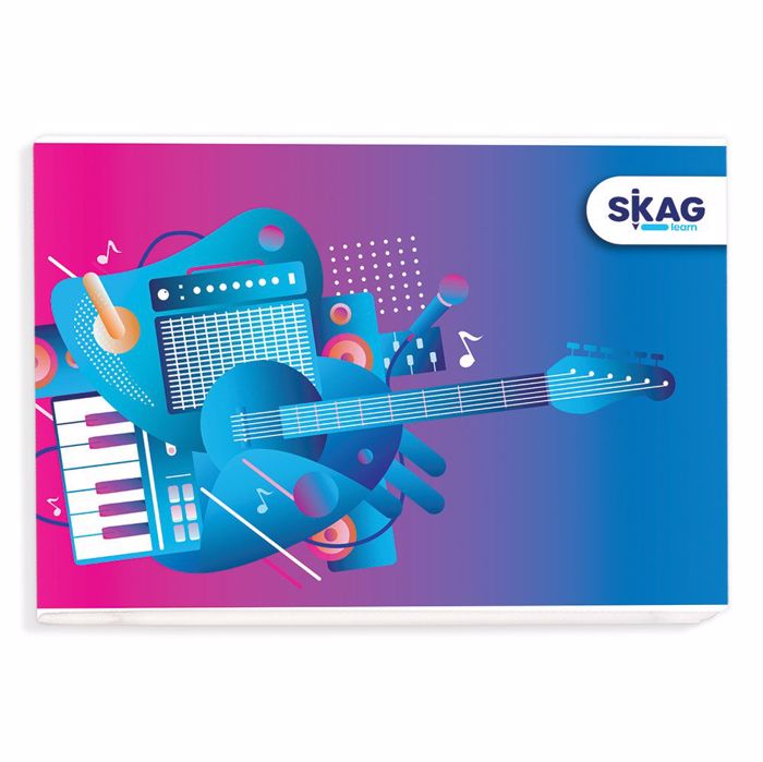 SKAG ΤΕΤΡΑΔΙΑ ΜΟΥΣΙΚΗΣ ΠΛΑΓΙΑ 14X20 40Φ 70ΓΡ SKAG TETRADIA MOuSIKIS PLAGA 14X20 40F 70G