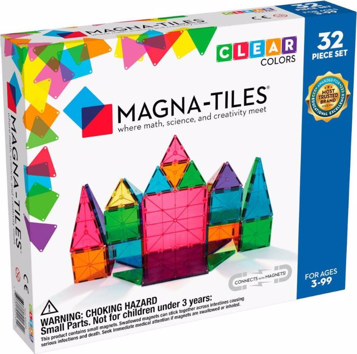 MAGNATILES CLEAR COLOR 32 SET