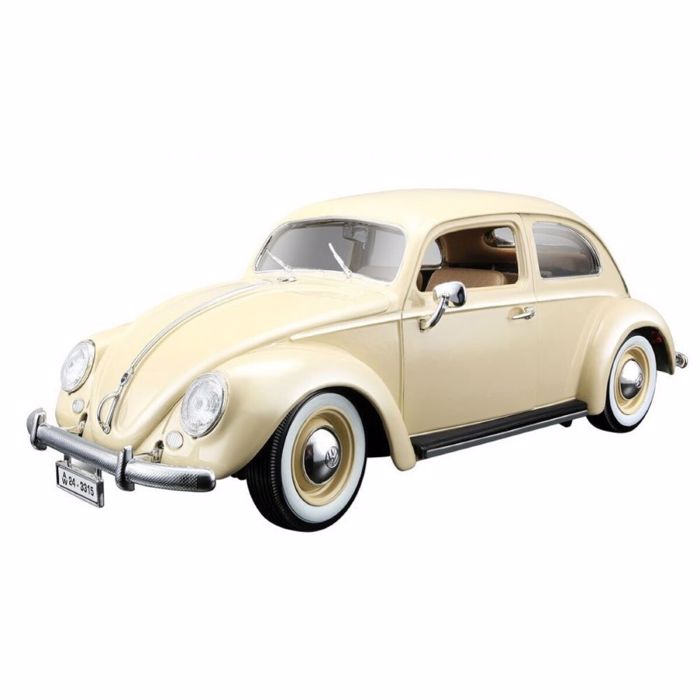 BURAGO 1/18 VOLKSWAGEN KAFER-BEETLE 1955 BEIGE