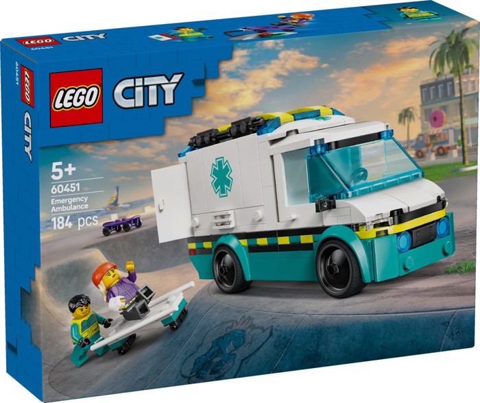 LEGO EMERGENCY AMBULANCE 184pcs
