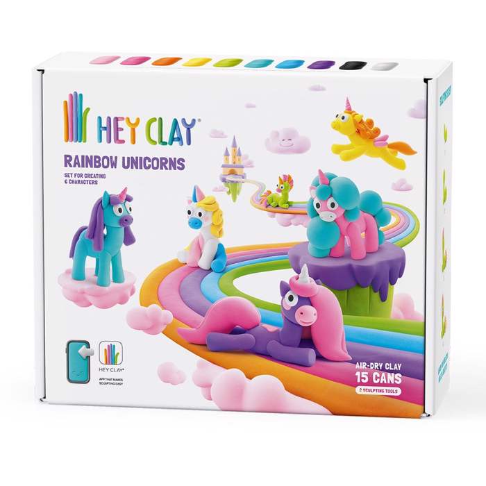 HEY CLAY RAINBOW UNICORNS