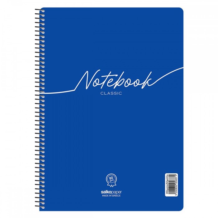SALKO TETRADIO SPIRAL A4 NOTEBOOK CLASSIC 60f./2th.