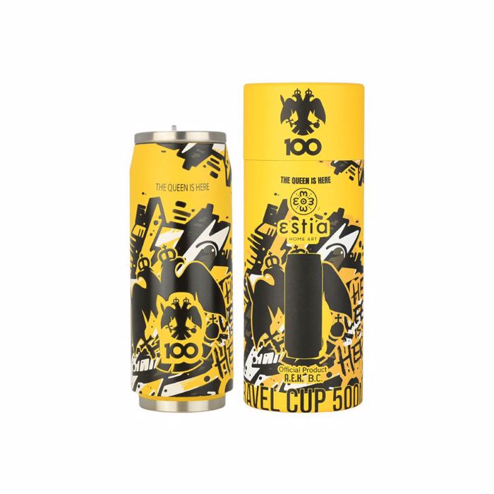 ThERMOS TRAVEL CUP AEK BC EDITION THE QUEEN IS HERE 500ml