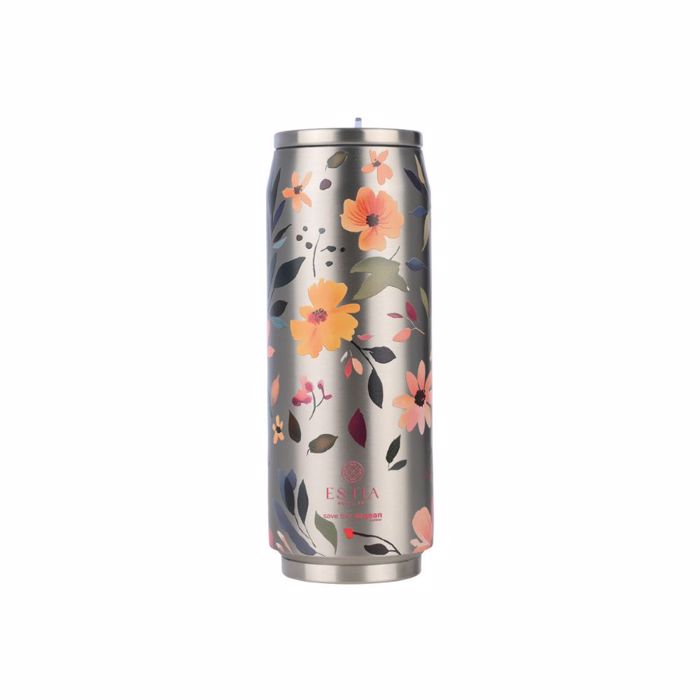 ThERMOS TRAVEL CUP SAVE THE AEGEAN 500ml SILVER BOTANIC
