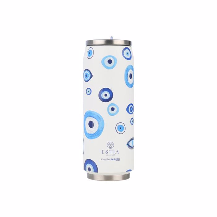 ThERMOS TRAVEL CUP SAVE THE AEGEAN 500ml SPIRIT OF LUCK