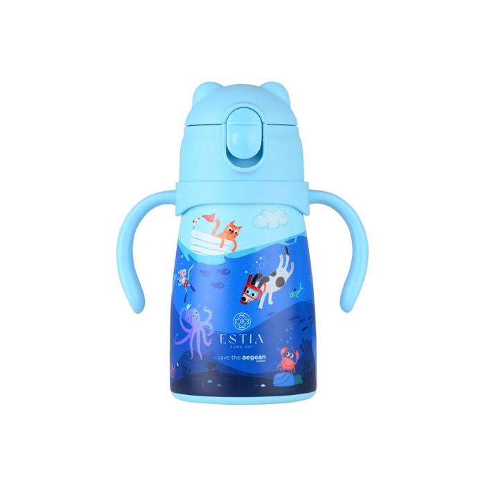 ThERMOS PAIDIKO BUBBLE BOTTLE SAVE THE AEGEAN 300ml OCEAN PLAY
